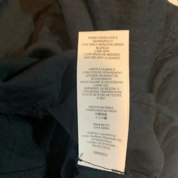 FREE PEOPLE Birds of A Feather Embroidered Mini Dress Black Sz 6 - Picture 10 of 10